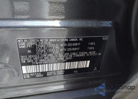 2024 Toyota Rav4 Xle из США, поврежденный, VIN 2T3W1RFV0RC255059